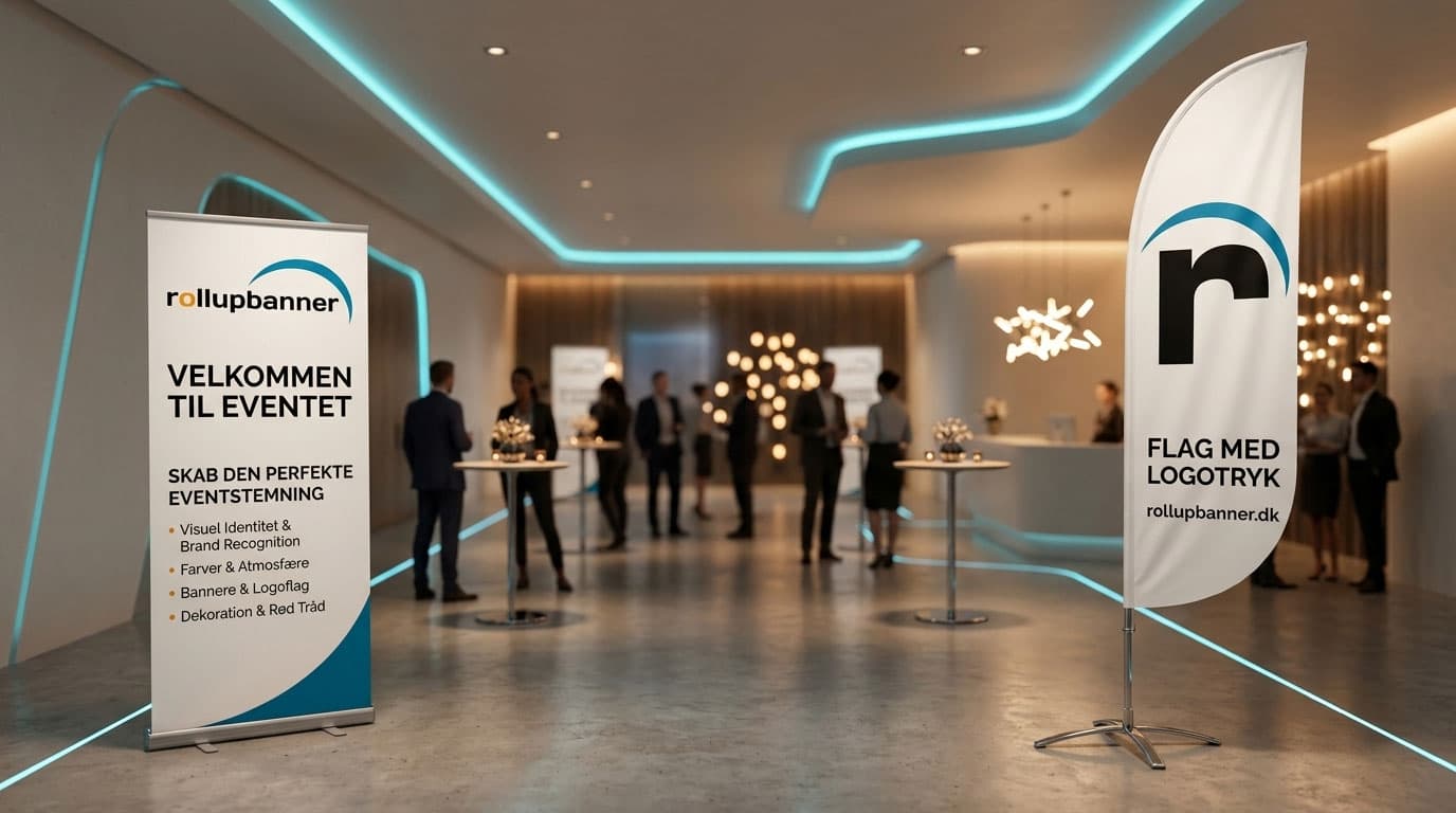 Festlig atmosfære: Sådan løfter visuel identitet hele dit event